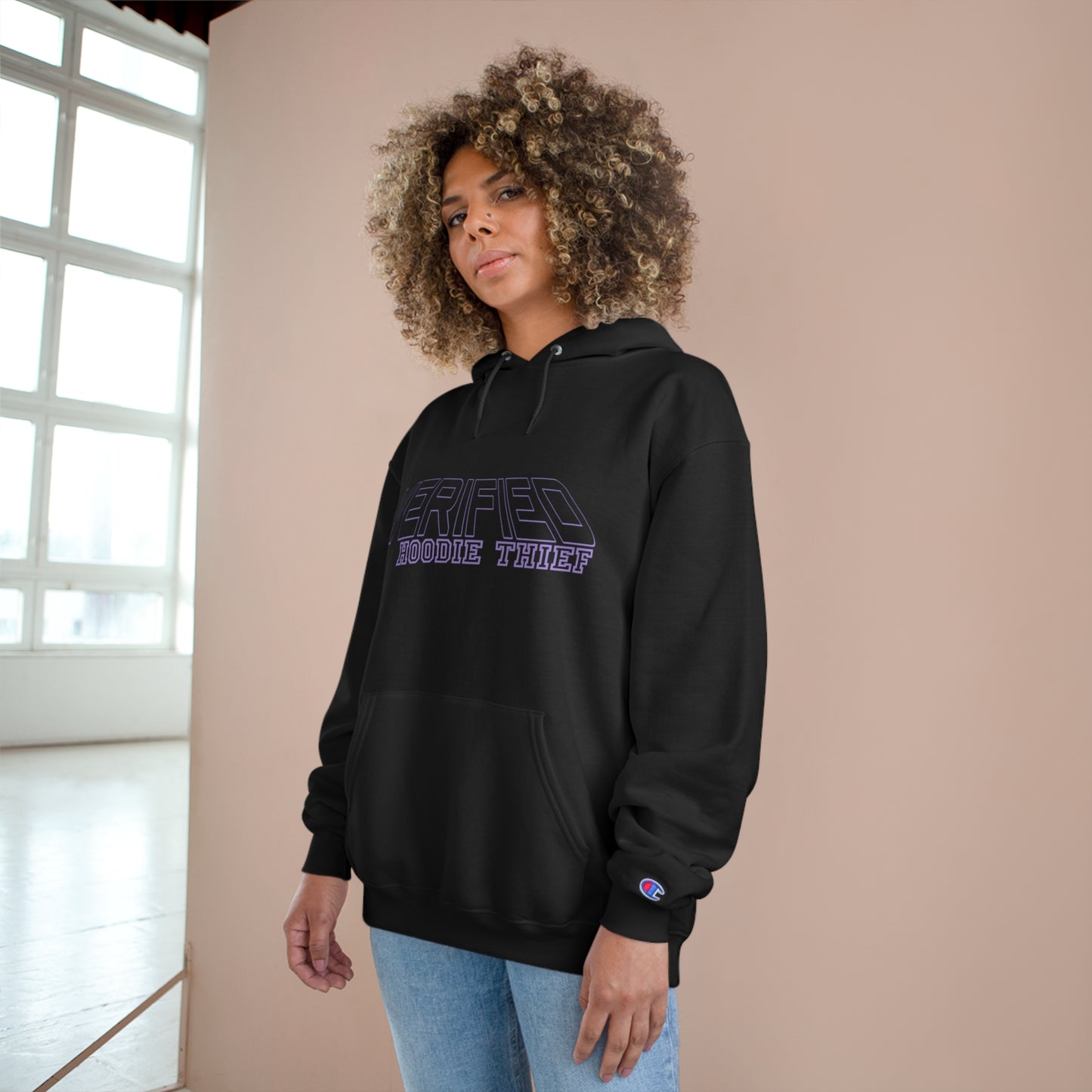 VERIFIED HOODIE THIEF (black & purple)